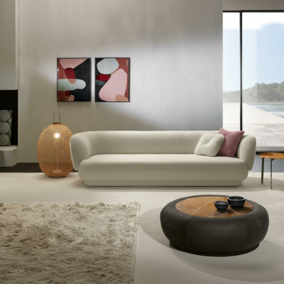Luxury Three-Seater White Sofa 3-Seater Sofas Design Modern Design Furniture Couches