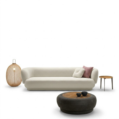 Luxury Three-Seater White Sofa 3-Seater Sofas Design Modern Design Furniture Couches