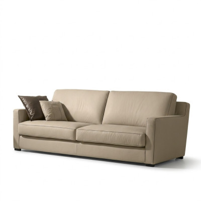 Design textile 3-seater gray couch elegant sofa padding Prianera living room