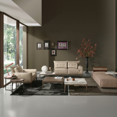 Sofa set Prianera Design Sofa Armchair Upholstery Couches 3-piece Set Chaise Longue