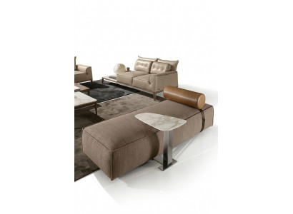 Luxury Chaise Longue Fabric Living Room Design Sofa Brown Furniture Couches Prianera