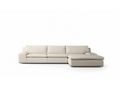Sectional sofa living room sleeper sofa couches couch white L shape leather furniture PRIANERA