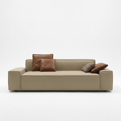 Living room sofa 3-seater couch furniture wood beige upholstery furniture sofa couches new