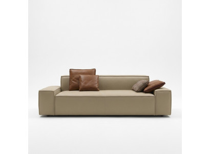 Living room sofa 3-seater couch furniture wood beige upholstery furniture sofa couches new