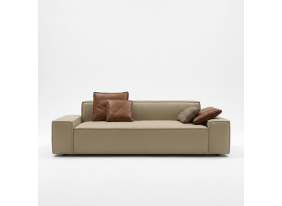 Living room sofa 3-seater couch furniture wood beige upholstery furniture sofa couches new