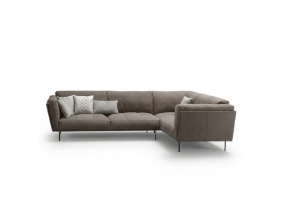 Fabric sectional L-shaped sofa, sofa couch design, upholstery textile, luxury couches