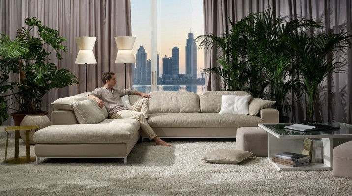 Design corner sofa L-shape modern sofas textile couch living room modern sofa new