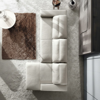 Design corner sofa L-shape couch upholstery leather sofas luxury living room sofa