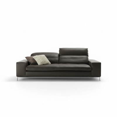 Modern sofa 2 seat luxury leather sofas loveseat living room design Prianera couch