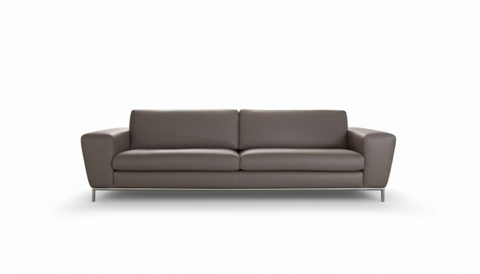 Modern Couch Leather Sofas Design Sofa Three-Seater Seat Gray Sofa 3 Seat Prianera