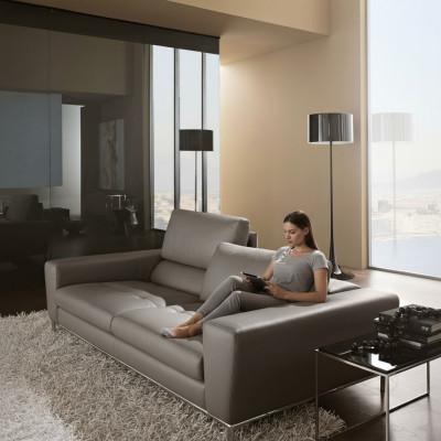 Leader three-seater luxury sofa 3 seat sofas seating design couch furniture gray Prianera