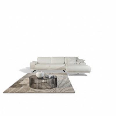 Sectional sofa L-shape luxury living room furniture sofa design white Italian furniture new