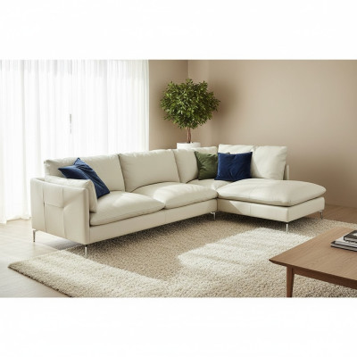 Corner sofa L-shape leather luxury design sofa upholstery couch couches furniture new