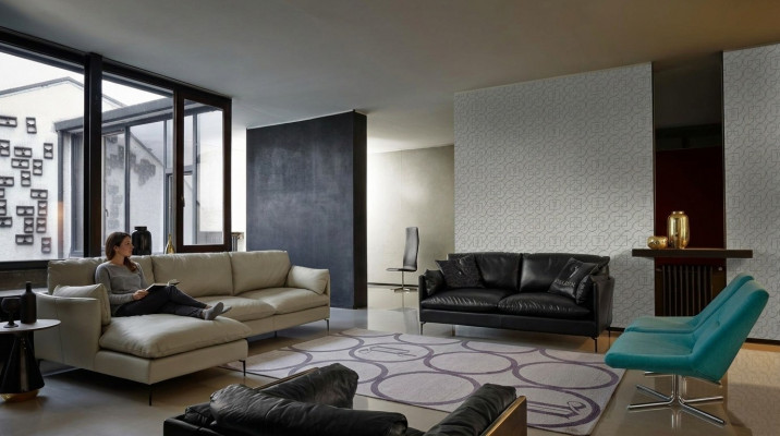 Perfect living room set consists of L-shaped corner sofa and 2-seater sofa.