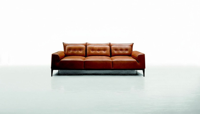 Three-seater sofa, 3-seater sofas, luxury seating, leather Prianera style couches, furniture