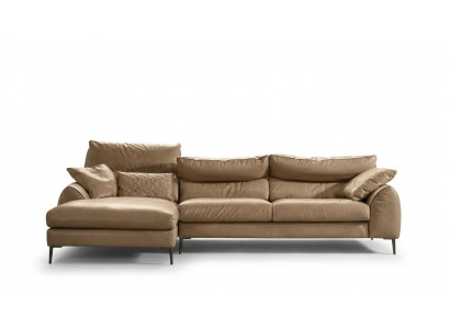 Sofa set L-shape living room sofa couch upholstery corner ensemble beige leather sofas new