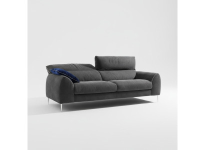 Three-seater sofa 3-seater sofas upholstered Prianera furniture luxury textile couches gray