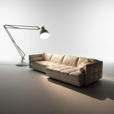 Designer leather sofa corner sofa upholstered corner couch seating L-shaped settee sofa new