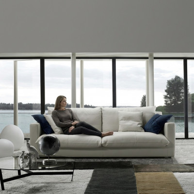 Three-seater luxury sofa 3-seat sofas seating leather design couch furniture style Prianera