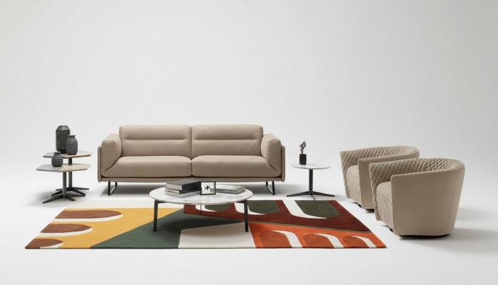 Upholstered Sofa Set Leather Sofa Italian Furniture Sofa Prianera