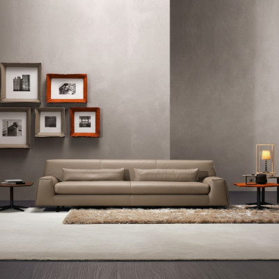 Sofa 3 seater grey living room Prianera upholstery Italian furniture textile