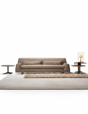 Sofa 3 seater grey living room Prianera upholstery Italian furniture textile