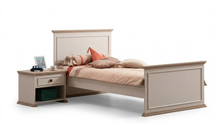 Bed Single Bed Nightstand Bedroom 2-piece Modern Luxury Furniture New