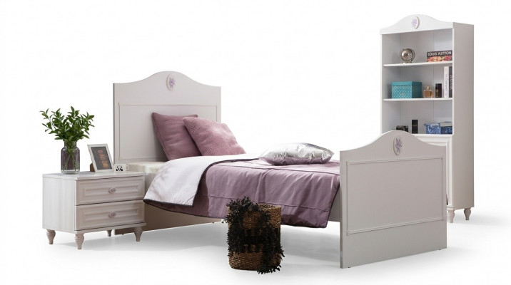 Youth bed children's bed kids design modern white bed children's room new