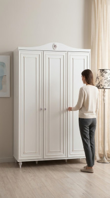 Wardrobe Designer Cabinet Noble Wood Luxury Children's Room 140cm