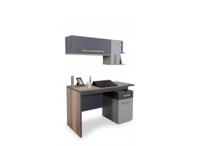Modern desk table wall shelf wood youth children's room furniture design