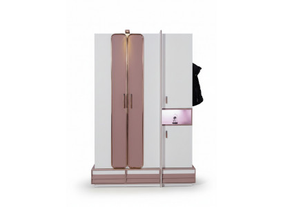 Wardrobe Wood Luxury Furniture Design Girls' Nursery Pink New