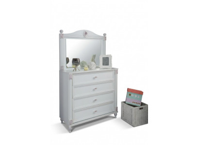 Children's room modern dresser with mirror with drawers furniture designer room