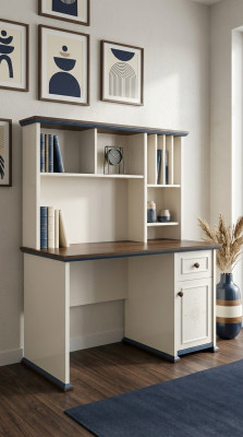 Desk luxury table desks shelf cabinet wood furniture tables