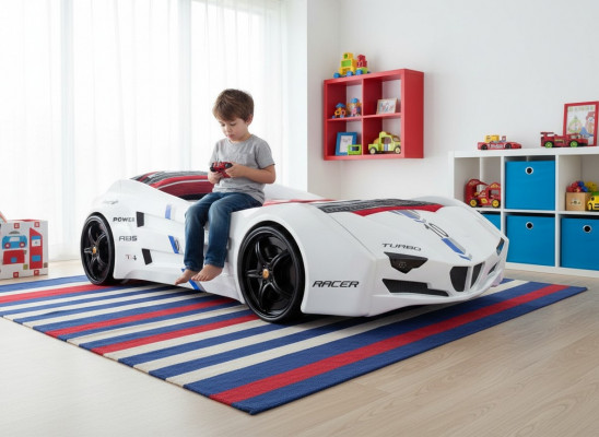 Race car bed with mattress car bed children's room beds furniture new