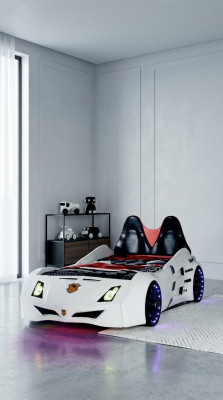 Car bed children's room race car bed children's bed wooden furniture new
