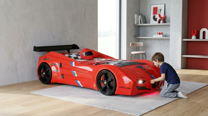 Race car bed children's bed car bed children's room beds furniture red