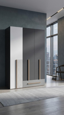 Wardrobe Modern Style Cabinets Shelf Wardrobe Youth Room Wood