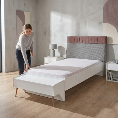 Design beds, children's bed, youth room, bed, children's bed, furniture, wood, white.