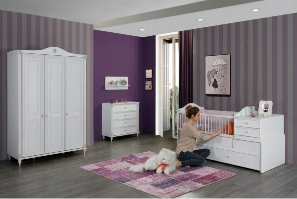Children's room set children's bed wardrobe chest of drawers bedroom