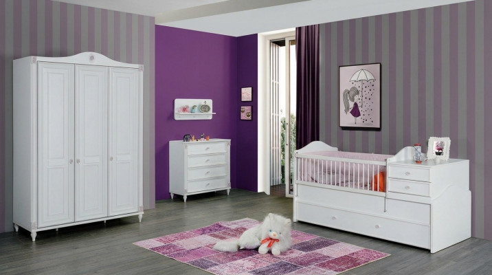 Children's room set children's bed wardrobe chest of drawers bedroom
