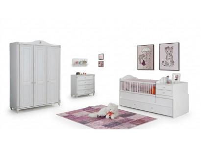 Children's room set children's bed wardrobe chest of drawers bedroom