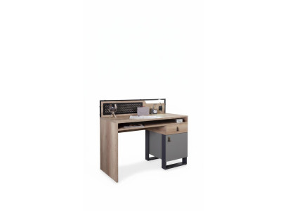 Desk Brown Table Bedroom Youth Room Wood Furniture 131x63x109cm