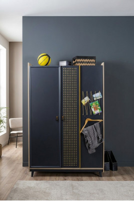 Bedroom wardrobe design youth wardrobes blue furniture new