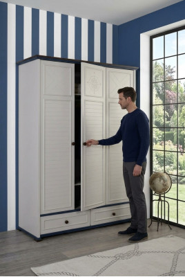 Wardrobe Wooden Cabinet Bedroom Youth Children Furniture Wood New