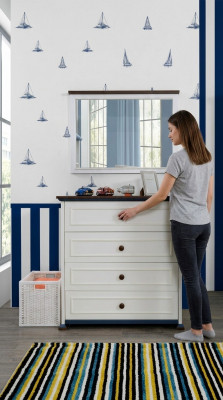 Dresser with mirror drawers wood dressers youth room sideboard