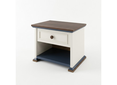 Design modern furniture bedside table for children, side table, youth room, white wood