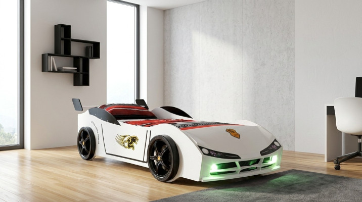 Race car bed mattress children's car bed children's room furniture