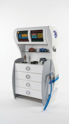 Designer dresser cabinet shelf children's room dresser gas station new
