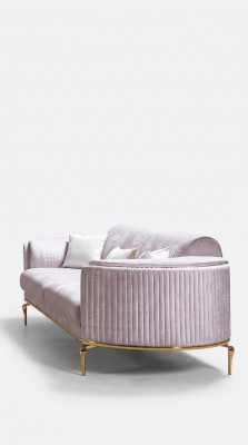 Luxury three-seater sofa couch modern couches textile fabric 234cm XXL