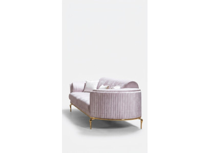 Luxury three-seater sofa couch modern couches textile fabric 234cm XXL